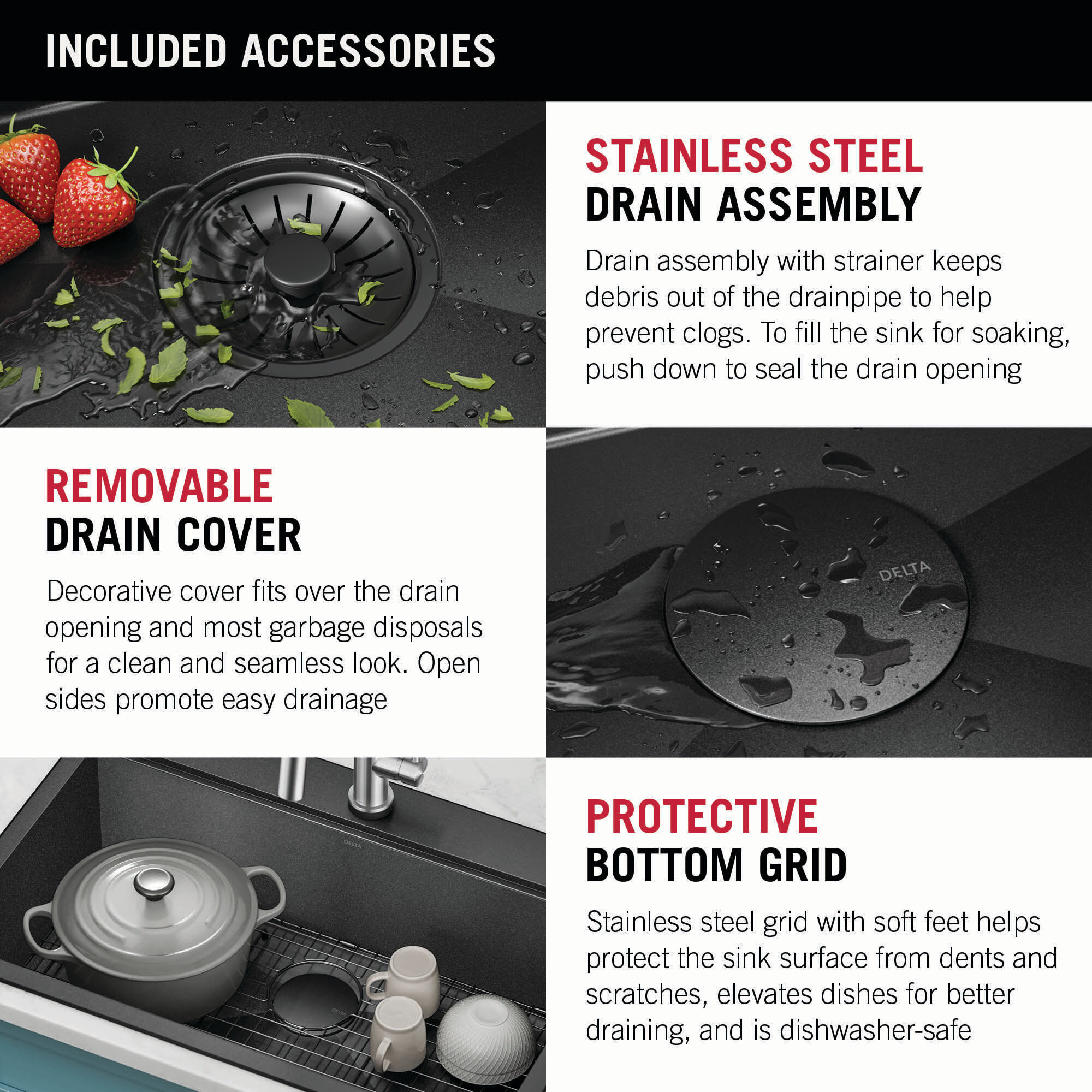 33” Drop-In Top Mount 16 Gauge Workstation Kitchen Sink Single